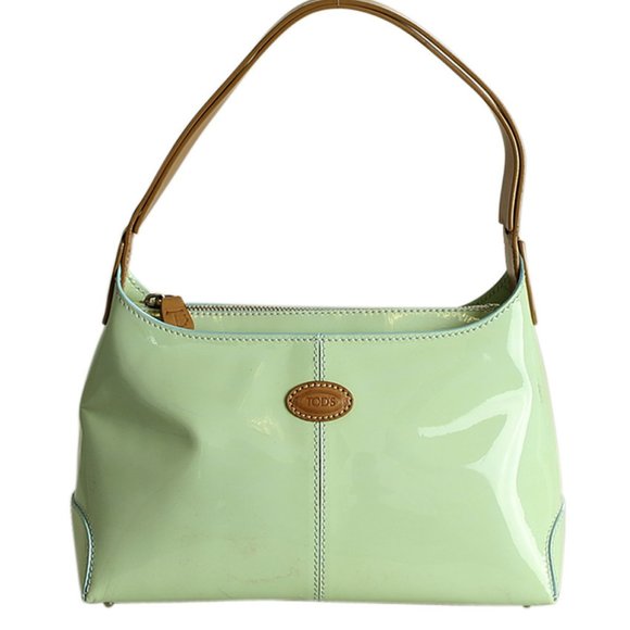 Tods Patent Leather Patent Shoulder Bag 196973